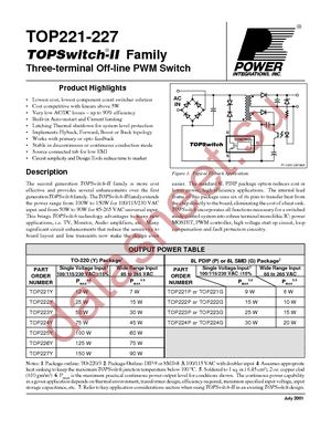 TOP223YN datasheet  